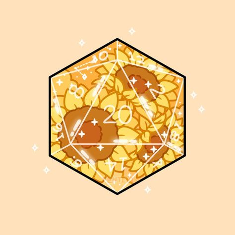 #sunflower #d20 #dice #dnd #dungeons #dragons #ttrpg #rpg #cute #kawaii #digitalart #digitalartist #art #yellow #drawing #illustration #clouds #stars #sparkles #bright #sticker #board #games Illustration Clouds, Yellow Drawing, Dice Art, Sticker Board, Deadpool And Spiderman, D20 Dice, Art Yellow, Dnd Dice, Pastel Art