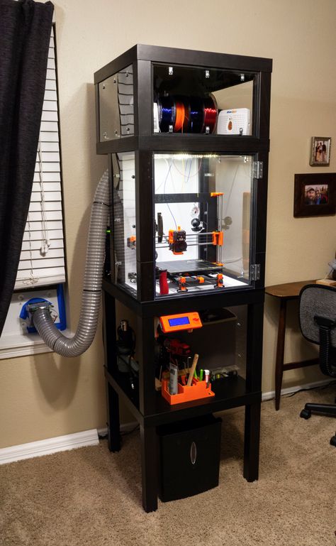 Printer Enclosure — David Smart 3d Printing Enclosure, Ender 3 Enclosure, 3d Printer Cabinet, 3 D Printer Projects, 3d Printing Ideas Useful, 3d Printer Ideas, 3d Printed Stuff, 3d Print Shop, 3d Printer Enclosure