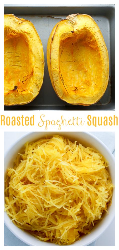 How To Roast Spaghetti Squash - Baker by Nature Roast Spaghetti Squash, Spaghetti Squash Spaghetti, Healthy Squash Recipes, Squash Spaghetti, Roasted Spaghetti Squash, Baker By Nature, Baked Spaghetti Squash, Pumpkin Dishes, How To Roast