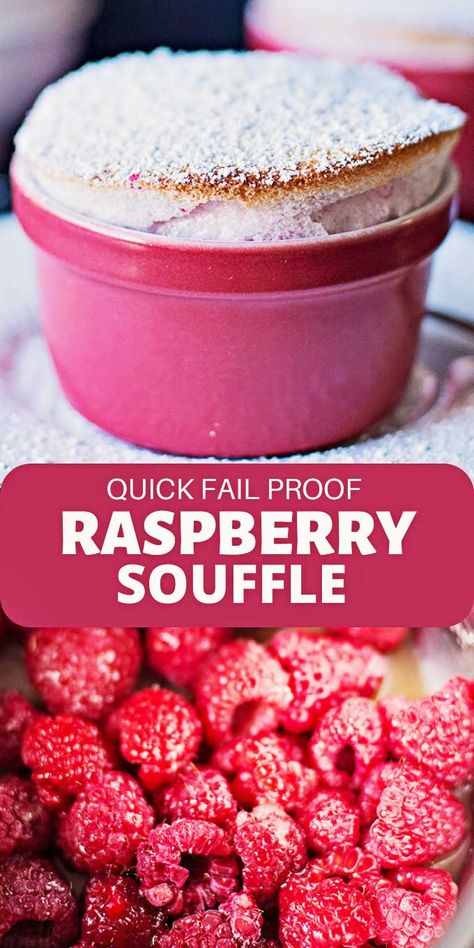 Raspberry Souffle, Dessert Souffle, Raspberry Puree, Souffle Recipe, Classic French Desserts, French Dessert Recipes, Raspberry Desserts, Souffle Recipes, Chocolate Cheesecake Recipes