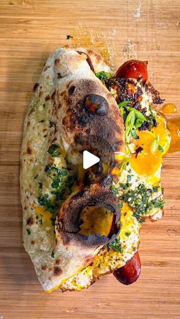 Italian Brunch Ideas, Breakfast Sausage Ideas, Spicy Smoked Sausage, Pizza Sausage, Italian Brunch, Italian Sausage Pizza, Homemade Hot Dogs, Sourdough Pizza Dough, Sean Sullivan