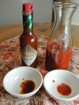 Tobasco Recipe, Homemade Tabasco Sauce Recipe, Chipotle Hot Sauce Recipe, Tabasco Sauce Recipe, Tabasco Recipes, Chipotle Pepper Sauce, Green Pepper Sauce, Copycat Chipotle, Tabasco Pepper