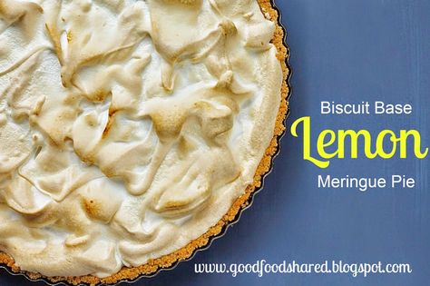 Biscuit Base Lemon Meringue Pie Lemon Meringue Pie Easy, Meringue Tart, Lemon Meringue Tart, Meringue Pie Recipes, Desserts With Biscuits, Tart Baking, Biscuit Cake, Lemon Meringue Pie, Mary Berry