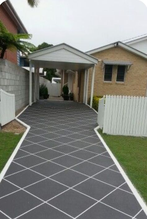 Lawn Flooring Ideas, Granite Parking Flooring Design, Parking Tiles Design Indian, Carport Floor, Parking Tiles Design, Stone Pathways, Modern Driveway, Parking Tiles, Paver Designs