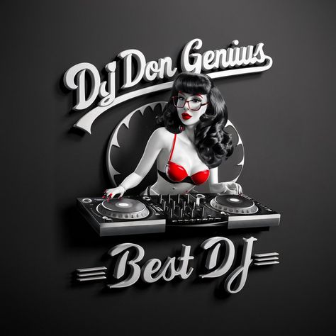 Dj Don Genius Best Logos Designs Rolling #bestgraphicdesign #bestLogoDesigner Dj Logo Design, Dj Logos, Best Logos, Dj Logo, Best Dj, Best Logo Design, June 21, Cool Logo, Dj