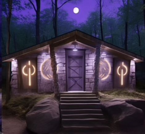 cabin 20, varient 1 Hecate Cabin, Witch Cabin, Camp Half Blood Cabins, Percy Jackson Cabins, Cabin Aesthetic, Camp Vibes, Percy Jackson Art, Percy Jackson Fandom, Half Blood