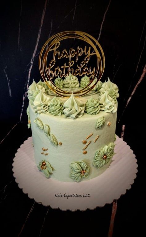 Mint Green Birthday Cake Mint Green Birthday Cake, Mint Green Cake, Mint Green Birthday, Green Birthday Cake, Mint Green Cakes, Green Birthday Cakes, Green Birthday, Green Cake, Mint Green