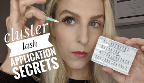 Once you know my secrets to applying individual cluster lashes on yourself  you will never look back! My problem solving hacks and application secrets will leave you wishing you had known how years ago!  Using Ardell small individual clusters I will teach you how to build the lashes you want, from natural to super full and how to remove them. Stay tuned till the end for my tips and tricks Cluster Lashes How To Apply, Eyelashes How To Apply, Semi Permanent Lashes, Individual Lash Extensions, Lashes Tutorial, Applying False Lashes, Applying False Eyelashes, Cluster Eyelashes, Lash Clusters