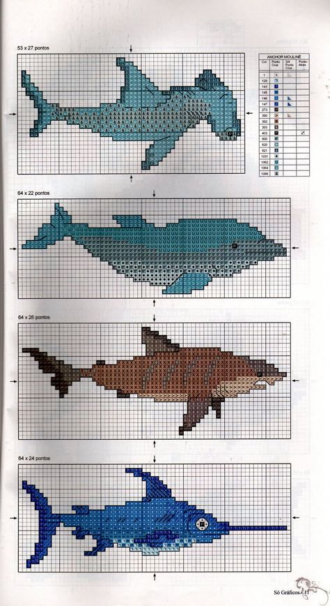 Cross Stitch Shark Pattern, Shark Tapestry Crochet, Shark Cross Stitch Pattern Free, Fish Cross Stitch Patterns, Shark Alpha Pattern, Fish Tapestry Crochet, Fish Alpha Pattern, Shark Pixel Art, Shark Cross Stitch Pattern