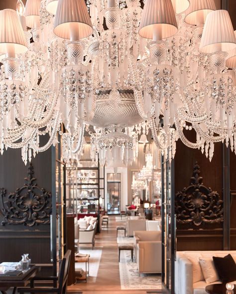 Baccarat Chandelier, Foyer Furniture, Editor In Chief, Nyc Hotels, Baccarat Crystal, Town Country, Town And Country, Baccarat, Crystal Chandelier