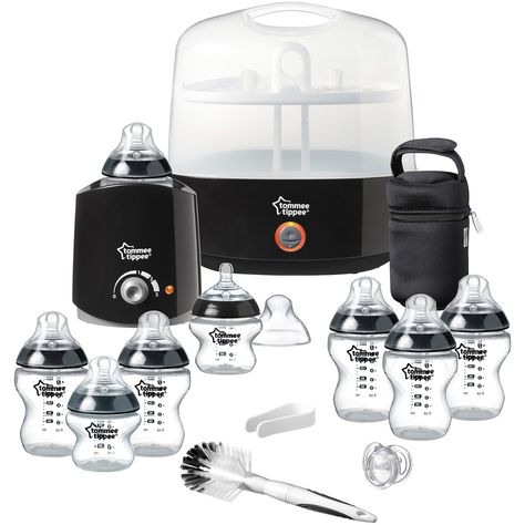 Tommee Tippee Essential Kit - Black | BIG W Tommee Tippee Bottles, Mama Bear Baby Bear, Luxury Baby Clothes, Baby Gadgets, Tommee Tippee, Luxury Baby, Baby List, Closer To Nature, Baby On The Way