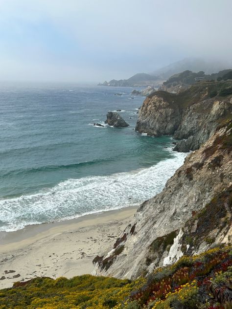 #coast #california #bigsur #love #pretty #aesthetic #summer #flower #cliffs #whisper California Coast Aesthetic, Aptos California, Ocean California, Crazy Dreams, Central Coast California, California Summer, Coast Style, Pretty Aesthetic, Blue Theme