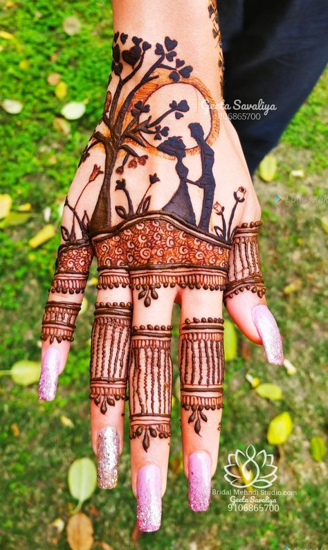 Romantic couple in moon ni8 ## Engagement creation Moon Mhendi Design, Couple Mehandi Designs, Couple Mahendi Design, Couple Mehendi Designs, Engejment Mehandi Design, Engagement Mahendi Design, Couple Mehndi Design, Baby Mehndi Design, Engagement Mehndi