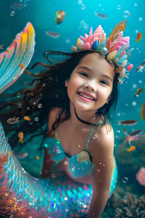 Mermaid Photography Realistic, Mermaid Studio Photoshoot, Mermaid Photo Shoot, Mermaid Photography, Mermaid Photos, Studio Photoshoot, Birthday Photoshoot, Shoot Ideas, 4th Birthday