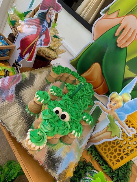 Peter Pan Smash Cake 1st Birthdays, Pirates And Pixies Birthday Party, Peter Pan In One-derland, Onederland Peter Pan Birthday Party, Peter Pan 3rd Birthday, Peter Pan Onederland Party, Peter Pan Theme Party, Never Land Birthday Party, Never Land Party