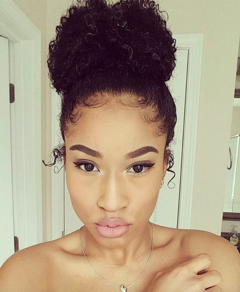 Pretty natural bun @innocent_eyez24  Read the article here - http://blackhairinformation.com/hairstyle-gallery/pretty-natural-bun-innocent_eyez24/ Flawless Quotes, Curly Bun, Widows Peak, Widow's Peak, Hairstyle Gallery, Natural Hair Tips, Trending Haircuts, Natural Hair Journey, Natural Hairstyles