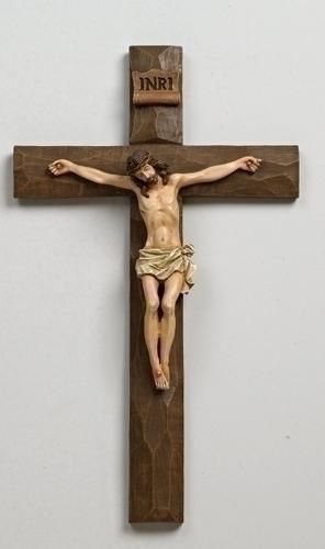 Wall Crucifixes – Catholic Book & Gift Store Jesus Christ Artwork, Jesus And Mary Pictures, Wall Cross, Religious Cross, Romans 12, Wall Crosses, Brown Wood, Collectible Figurines, Jesus Christ