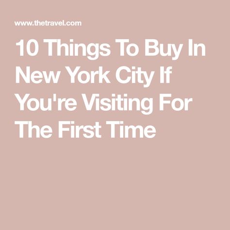 10 Things To Buy In New York City If You're Visiting For The First Time Shopping In New York City, Shopping In New York, Best Bagels, Visiting Nyc, Custom Candy, Beautiful Cities, Best Pizza, What To Buy, In The Bag