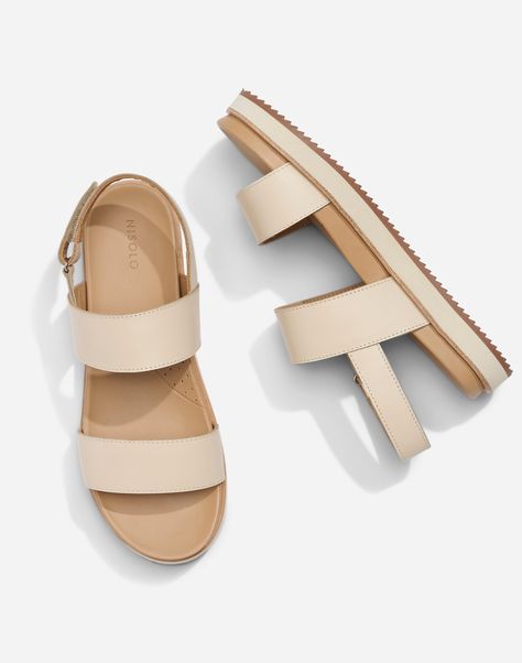 Nisolo Go-To Flatform Sandal | Madewell Nisolo Shoes, Summer Uniform, Sporty Sandal, Huarache Sandals, Flatform Sandals, Round Toe Heels, Sport Sandals, Leather Cleaning, Slingback Sandal