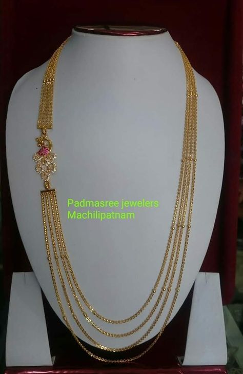 Step Golusu Gold, Chandra Haaram Designs, Golusu Designs, Chandraharam Latest Designs, Chandra Haram Designs Gold, Chandraharam Designs, Chandra Haram, Step Chain, Gold Jewels Design