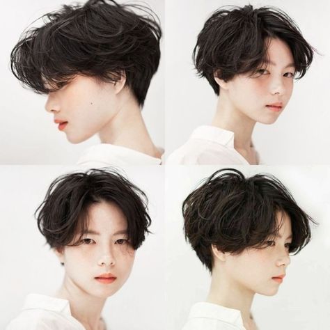 Tomboy Haircut Round Face, Short Tomboy Haircut, Tomboy Haircut, Chubby Face, Tan Skin Blonde Hair, Androgynous Hair, Tomboy Hairstyles, Short Hair Tomboy, Korean Short Hair