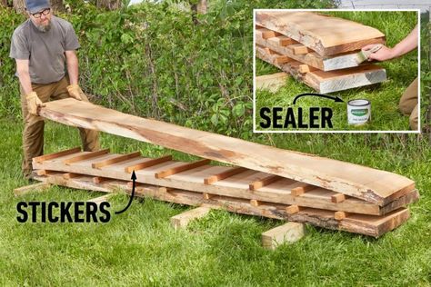 Milling Lumber, Solar Kiln, Sawmill Lumber, Building A Small House, Lumber Mill, Wood Mill, Epoxy Wood Table, Farmhouse Pantry, Homesteading Diy