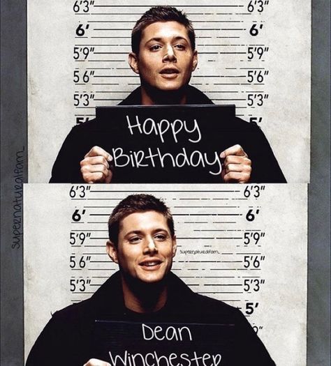 Happy birthday Dean Winchester! Dean Winchester Birthday, Supernatural Happy Birthday, Happy Birthday Dean, Supernatural Birthday, Supernatural Dean, Dean Winchester, Sweet Sixteen, Best Tv, Winchester