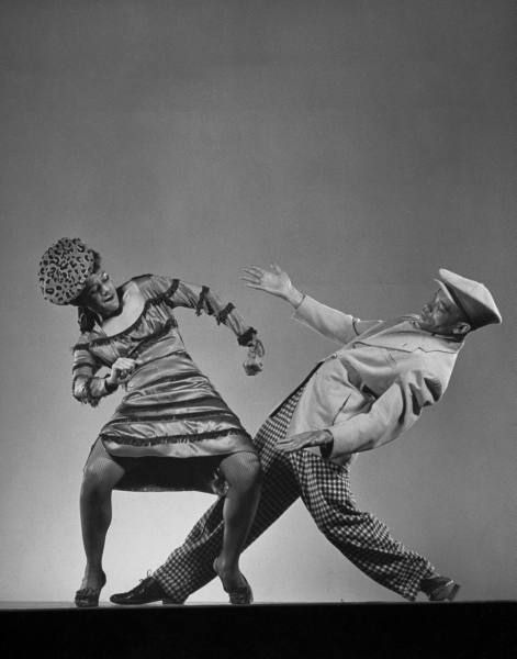 Dancer Katherine Dunham with dancer Ohardieno during performance of show "Tropical Revue," New York, 1943. Photo by Gjon Mili. Katherine Dunham, Gjon Mili, Dancing Together, Florida East Coast, Dance Pose, Isadora Duncan, Jitterbug, Bust A Move, Lindy Hop