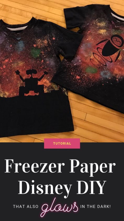 Disney Bleached Shirts, Diy Glow In The Dark Shirt, Bleached Clothes, Y Craft, First Disney Trip, Bleach Shirt Diy, Disney Cricut, Bleaching Clothes, Cricut Disney