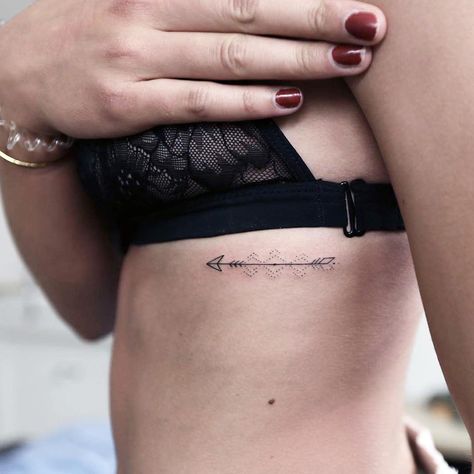 Arrow Tattoos For Women, Tattoo Arrow, Targaryen Tattoo, Minimalist Tattoo Meaning, Minimalistic Tattoos, Paris Tattoo, Arrow Tattoo Design, Typography Tattoo, French Tattoo