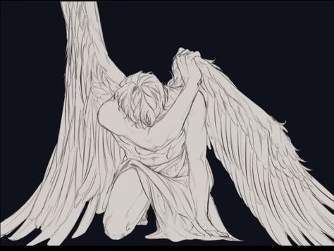 Angel Heaven, Anime Male, Angel Drawing, Arte Sketchbook, Arte Inspo, Ethereal Art, Angel Art, 영감을 주는 캐릭터, Sketchbook Art Inspiration