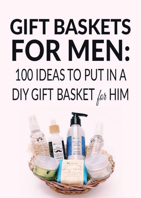 Spa Basket For Men, Toiletry Gift Basket Ideas, Gift Ideas For Women Diy, Ideas For Gift Baskets, Gift Basket For Men, Gift Basket For Him, Gift For Boyfriend Christmas, Diy Gift Basket, Bath Gift Basket