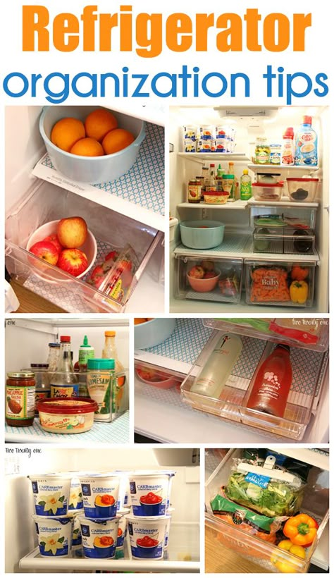 GREAT refrigerator organization tips! 1000 Lifehacks, Casa Clean, Freezer Organization, Organisation Hacks, Refrigerator Organization, Fridge Organization, Household Organization, Organization Tips, Fridge Freezers