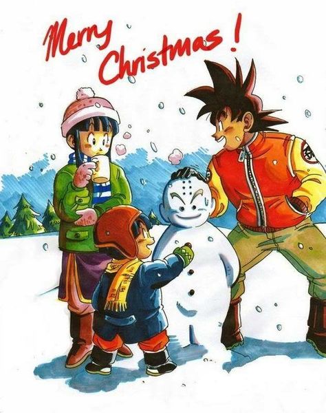 A very Merry DBZ Christmas! Christmas Dragon Ball, Saga Dragon Ball, Goku And Chichi, Christmas Dragon, Anime Christmas, Merry Christmas Images, Dragon Balls, Dragon Ball Super Manga, Anime Merchandise