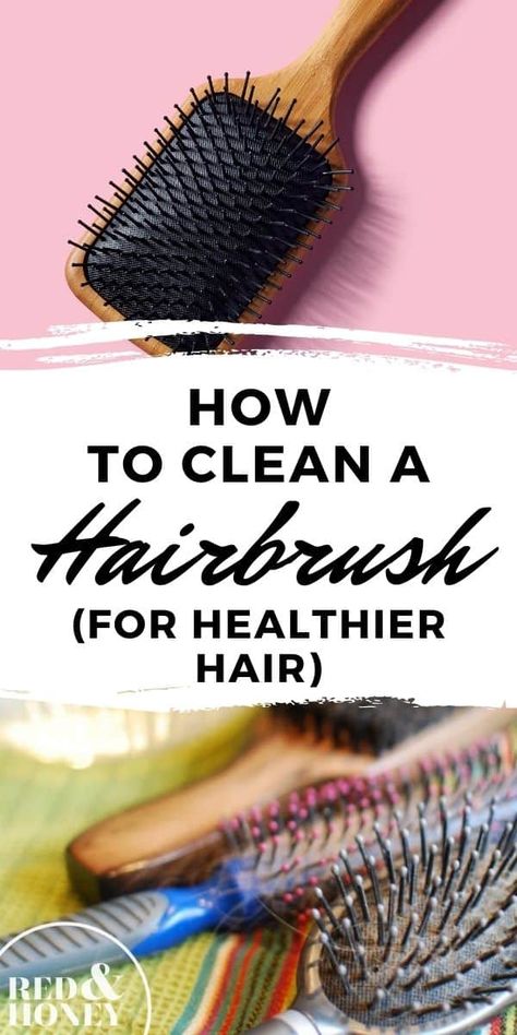 Clean A Hairbrush, Clean Your Hairbrush, Diy Brush Cleaner, How To Remove Lint, Clean Hairbrush, Dryer Sheet, Vinegar Cleaning, Baking Soda Shampoo, Healthier Hair