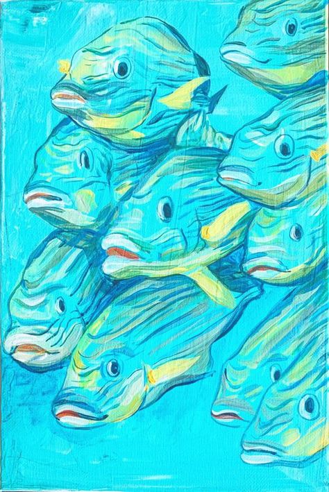 Beachy Art, Fish Artwork, Kerala Mural Painting, Exotic Fish, Cat Artwork, Abstract Expressionism Painting, Abstract Expressionism Art, Sea Art, Abstract Drawings