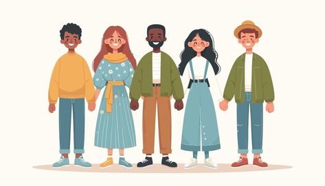 Premium Vector | A series of pictures of people from the series Diversity Illustration, Together Illustration, Pictures Of People, A Series, Premium Vector, Graphic Resources