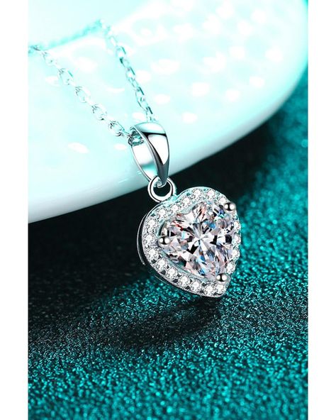 1 Carat Moissanite Heart Pendant Chain Necklace $117 Check them out @ www.sassyorchids.com SHOP NOW, PAY LATER With Shop Pay Installments LIKE / COMMENT / SHARE - - #Sassy #sassyorchids #Shopping #Women #summer #swimming #BoutiqueStyle #onlineshopping #boutiqueshopping #viral #womeninbusiness #onlineboutique #ladies #boutique #sassyaf Stones Craft, Pink Cactus, Stone Properties, Moissanite Necklace, Picture Style, Sterling Silver Jewellery, Women Necklace, Moissanite Jewelry, Girls Jewelry