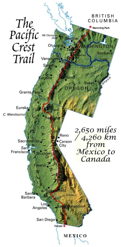 Hike (walk) the Pacific Crest Trail ... only bits at a time I'm sure, but every 'bit' eventually! Pct Trail, A Well Traveled Woman, Thru Hiking, Pacific Crest Trail, Take A Hike, Trail Maps, Appalachian Trail, Back To Nature, Camping And Hiking