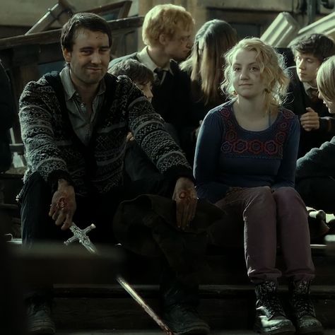 Neville And Luna Aesthetic, Neville Longbottom X Luna Lovegood, Luna And Neville Aesthetic, Neville Longbottom And Luna Lovegood, Longbottom Family, Luna Lovegood And Neville, Luna And Neville, Nevil Longbottom, Brandon Core