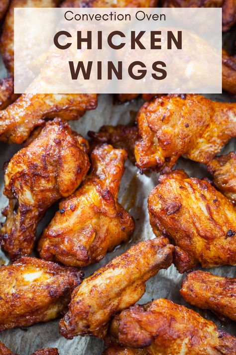 chicken wings, oven baked wings, crispy chicken wings, wings baged in the oven, convection oven wings Recipes Chicken Wings, Convention Oven, Perfect Chicken Wings, Outdoor Griddle Recipes, Oven Chicken Wings, Griddle Cooking Recipes, Convection Oven Recipes, Wings In The Oven, Cooking Chicken Wings