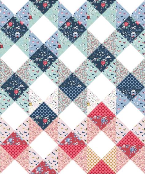 A fun take on a gingham quilt pattern, the Gingham Daydream quilt by Melissa Mortenson. #ginghamquilt #quilt Buffalo Check Quilt Pattern, Gingham Patchwork Quilt, Gingham Quilt Pattern, Gingham Quilts, Gingham Quilt Pattern Free, Plaid Quilt Pattern, Gingham Quilt, Polka Dot Chair, Plaid Quilt