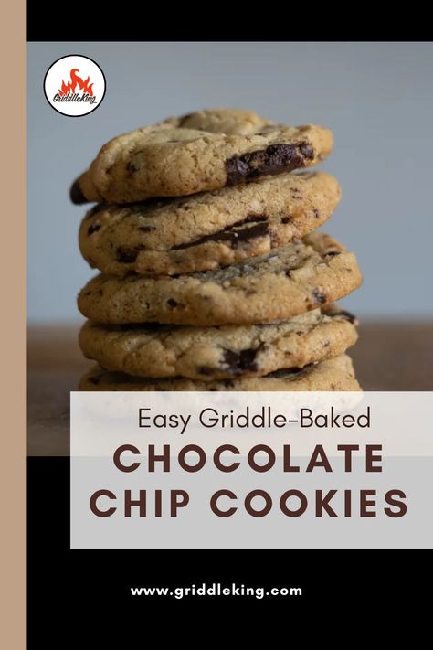 Easy Griddle-Baked Chocolate Chip Cookies Blackstone Cookies, Cookies On Blackstone, Dash Mini Griddle Cookie Recipe, Tollhouse Cookies, Griddle Recipes, Electric Griddle, Chocolate Chip Cookies Recipe, Cooking Classes For Kids, Blackstone Griddle