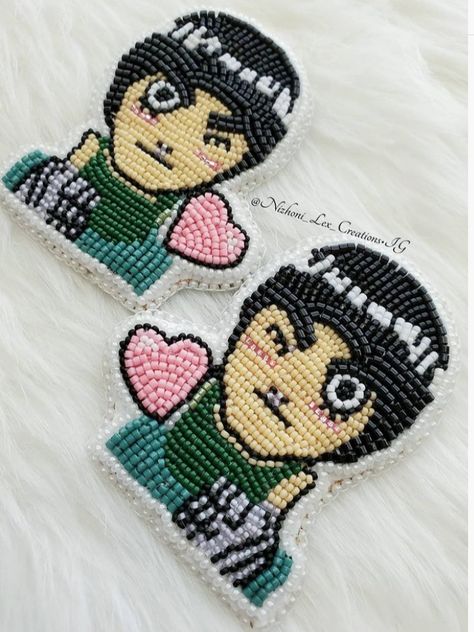 #Native Beading #Beadwork #BeadedMedallion Beaded Characters, Patches Ideas, Beaded Patches, Beaded Medallion, Anime Earrings, Beadwork Ideas, Native Beading, Beading Crafts, Beaded Earrings Patterns