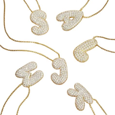 This 18k Gold Initial Necklace is a timeless classic. Inspired by Hailey Bieber, Each necklace is designed to stand out with its delicate bubble style lettering. It makes an ideal gift for any special occasion. 18" Chain length with a 2" extender Initial size: 1.12" Hailey Beiber Necklace, Hailey Bieber Necklace, Bride Party Dress, Bubble Letter Necklace, Jewlery Earrings, Wishlist Christmas, Gold Initial Necklace, Bubble Letter, Wishlist 2024