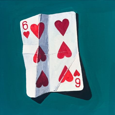 Will one of you hurry and write a song called six of hearts? I feel like listening to it! Daily Painting Just posted in my online store (KateBirchArt.com) Link in bio! Gouache on paper Paper size 6x6 inches with small white border $115 *** please note for international orders a customs tax may be required upon delivery *** #gouachepainting #stilllifepainting #artistsoninstagram #painteveryday #colorfulart #gouache #dailypainting #dailyart #utahartist #makearteveryday #gouacheartist #art... Painting Of Playing Cards, Cards Painting, Facebook Background, Write A Song, Alice In Wonderland Aesthetic, Daily Painting, Paper Paper, Gouache Painting, Pack Of Cards