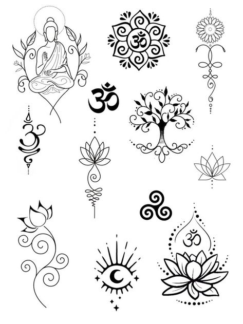 Tattoo Minimalista Feminina, Flash Tattoo Feminina, Lotus Hand Tattoo, Printable Tattoos, Unalome Tattoo, Doodle Art Flowers, Mommy Tattoos, Japan Tattoo Design, Flash Tattoo Designs