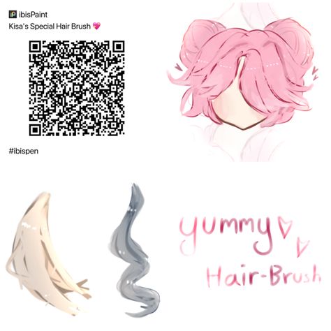 BEHOLD !! My Special Hair Brush !!✨ - ibisPaint Kazyeoussy Ibis Paint Hair Brush, Brush For Hair Ibispaint, Eyelash Brush Ibispaint Code, Hair Brushes Ibis Paint, Hair Brush Ibispaint, Hair Brush Ibispaint Code, Ibispaint Tips, Ibis Paint Brush Code Hair, Gacha Body