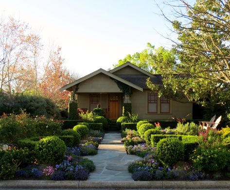 Craftsman Front Yard, Houston Landscaping, Holland Tulips, Brick Walkway, Craftsman Exterior, Planting Plan, Landscape Design Plans, Don Quixote, Late Winter