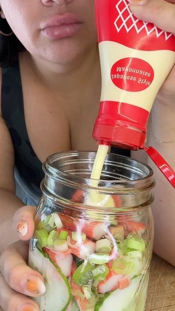 Leah Victoria on Instagram: "Sometimes you just need to #eat a whole cucumber ♥️🥰🥒 @logansfewd   #explore #explorepage #foodie" Sometimes You Just Have To Eat A Whole Cucumber, Amazing Salads, Feel Good Foodie, Fun Salads, Cucumber Recipes, Healthy Salad, Healthy Salads, Healthy Salad Recipes, Food Food